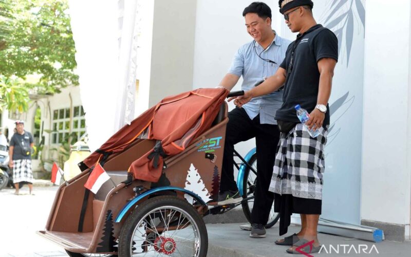 Kantor Persatuan Becak Listrik Indonesia diresmikan di Bali